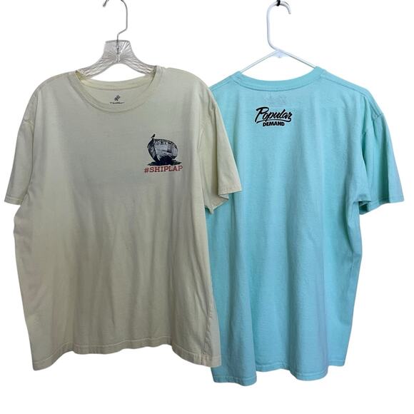 Columbia/Caribbean/Popular Demand Lot Of 4 Fishing Camping Tee Shirts Men Large - Picture 4 of 10